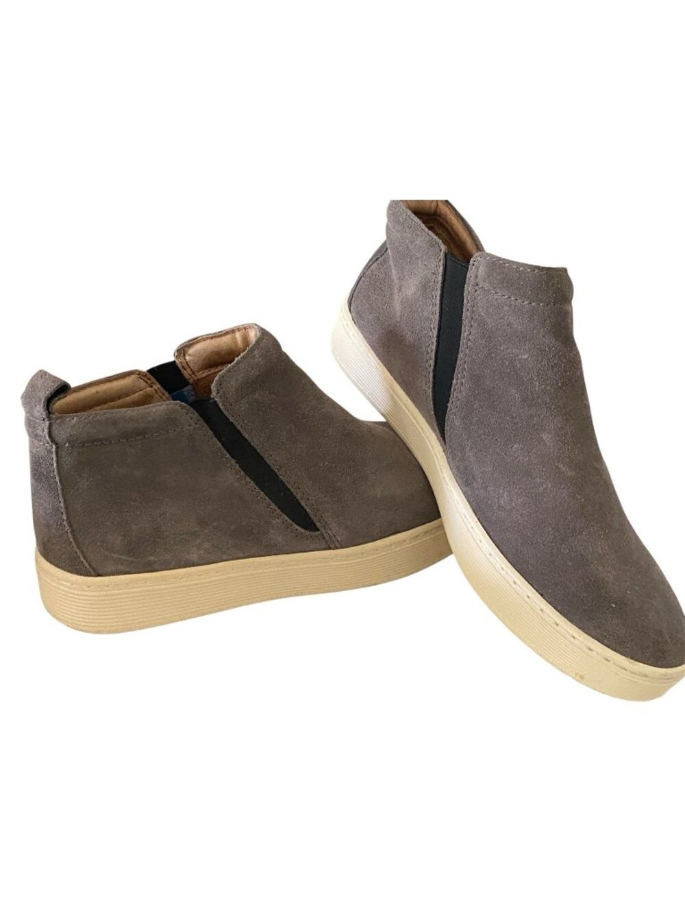 Sofft Britton II Suede Chelsea Sneaker Booties Women’s Size 8M Gray Storm Fog
